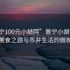“普寧100元小胡同”普寧小胡同，百元美食之旅與市井生活的微觀(guān)察
