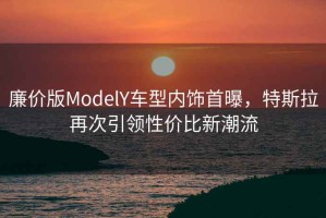 廉價(jià)版ModelY車(chē)型內飾首曝，特斯拉再次引領(lǐng)性?xún)r(jià)比新潮流