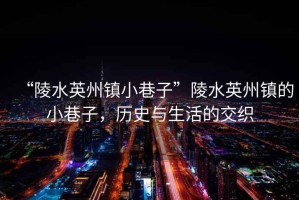 “陵水英州鎮小巷子”陵水英州鎮的小巷子，歷史與生活的交織