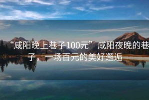 “咸陽(yáng)晚上巷子100元”咸陽(yáng)夜晚的巷子，一場(chǎng)百元的美好邂逅