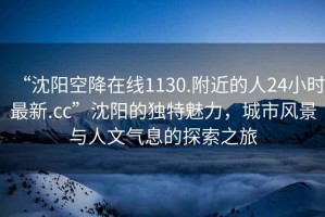 “沈陽(yáng)空降在線(xiàn)1130.附近的人24小時(shí)最新.cc”沈陽(yáng)的獨特魅力，城市風(fēng)景與人文氣息的探索之旅