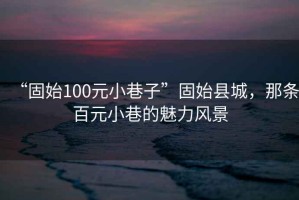 “固始100元小巷子”固始縣城，那條百元小巷的魅力風(fēng)景