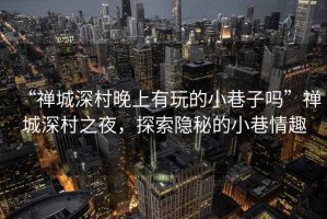 “禪城深村晚上有玩的小巷子嗎”禪城深村之夜，探索隱秘的小巷情趣