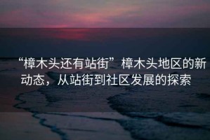 “樟木頭還有站街”樟木頭地區的新動(dòng)態(tài)，從站街到社區發(fā)展的探索