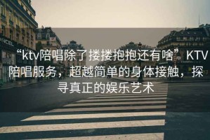 “ktv陪唱除了摟摟抱抱還有啥”KTV陪唱服務(wù)，超越簡(jiǎn)單的身體接觸，探尋真正的娛樂(lè )藝術(shù)