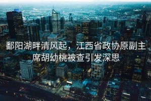鄱陽(yáng)湖畔清風(fēng)起，江西省政協(xié)原副主席胡幼桃被查引發(fā)深思