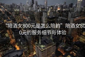“陪酒女800元是怎么陪的”陪酒女800元的服務(wù)細節與體驗