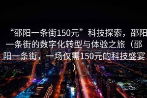 “邵陽(yáng)一條街150元”科技探索，邵陽(yáng)一條街的數字化轉型與體驗之旅（邵陽(yáng)一條街，一場(chǎng)僅需150元的科技盛宴）