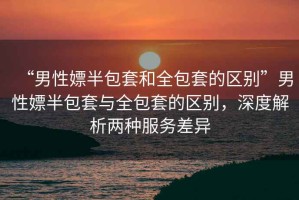 “男性嫖半包套和全包套的區別”男性嫖半包套與全包套的區別，深度解析兩種服務(wù)差異