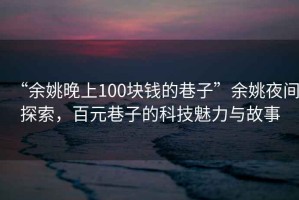 “余姚晚上100塊錢(qián)的巷子”余姚夜間探索，百元巷子的科技魅力與故事