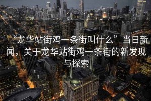 “龍華站街雞一條街叫什么”當日新聞，關(guān)于龍華站街雞一條街的新發(fā)現與探索
