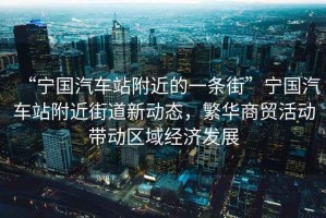 “寧國汽車(chē)站附近的一條街”寧國汽車(chē)站附近街道新動(dòng)態(tài)，繁華商貿活動(dòng)帶動(dòng)區域經(jīng)濟發(fā)展