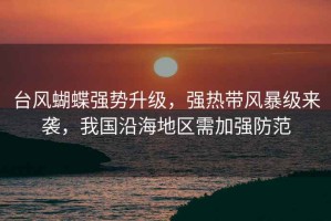 臺風(fēng)蝴蝶強勢升級，強熱帶風(fēng)暴級來(lái)襲，我國沿海地區需加強防范