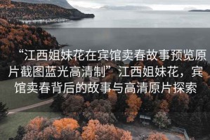 “江西姐妹花在賓館賣(mài)春故事預覽原片截圖藍光高清制”江西姐妹花，賓館賣(mài)春背后的故事與高清原片探索