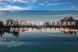 老人29元網(wǎng)購電三輪，快遞員送車(chē)時(shí)卻出手巴掌大，引發(fā)網(wǎng)友熱議