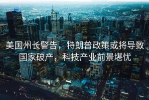 美國州長(cháng)警告，特朗普政策或將導致國家破產(chǎn)，科技產(chǎn)業(yè)前景堪憂(yōu)