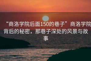“商洛學(xué)院后面150的巷子”商洛學(xué)院背后的秘密，那巷子深處的風(fēng)景與故事