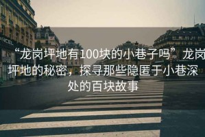“龍崗坪地有100塊的小巷子嗎”龍崗坪地的秘密，探尋那些隱匿于小巷深處的百塊故事