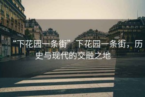 “下花園一條街”下花園一條街，歷史與現代的交融之地