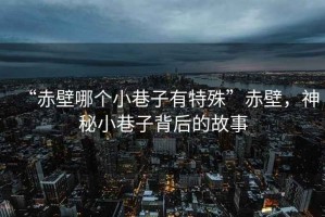 “赤壁哪個(gè)小巷子有特殊”赤壁，神秘小巷子背后的故事