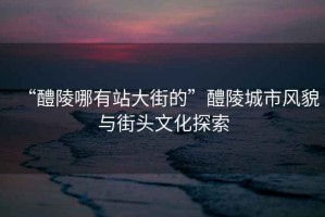 “醴陵哪有站大街的”醴陵城市風(fēng)貌與街頭文化探索