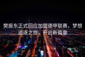 樊振東正式回應加盟德甲聯(lián)賽，夢(mèng)想追逐之旅，開(kāi)啟新篇章