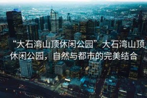 “大石灣山頂休閑公園”大石灣山頂休閑公園，自然與都市的完美結合