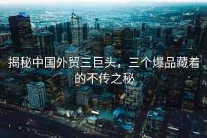 揭秘中國外貿三巨頭，三個(gè)爆品藏著(zhù)的不傳之秘
