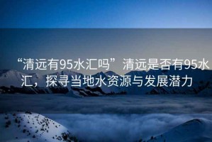 “清遠有95水匯嗎”清遠是否有95水匯，探尋當地水資源與發(fā)展潛力
