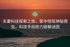 夫妻科技探索之旅，家中驚現神秘爬蟲(chóng)，科技手段助力破解謎團