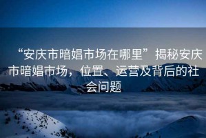 “安慶市暗娼市場(chǎng)在哪里”揭秘安慶市暗娼市場(chǎng)，位置、運營(yíng)及背后的社會(huì )問(wèn)題