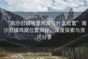 “南沙舊鎮哪里雞窩在什么位置”南沙舊鎮雞窩位置揭秘，深度探索與資訊分享