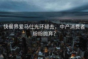 快餐界愛(ài)馬仕光環(huán)褪去，中產(chǎn)消費者紛紛拋棄？