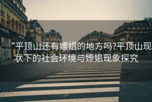 “平頂山還有嫖娼的地方嗎?平頂山現狀下的社會(huì )環(huán)境與嫖娼現象探究