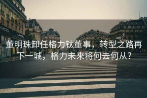 董明珠卸任格力鈦董事，轉型之路再下一城，格力未來(lái)將何去何從？