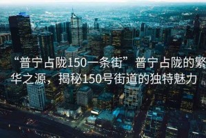 “普寧占隴150一條街”普寧占隴的繁華之源，揭秘150號街道的獨特魅力