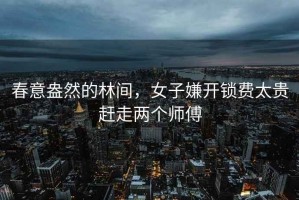 春意盎然的林間，女子嫌開(kāi)鎖費太貴趕走兩個(gè)師傅