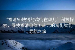 “福清50塊錢(qián)的雞街在哪兒”科技探索，尋找福清價(jià)值五十元的雞街智能導航之旅