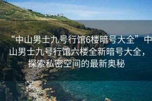 “中山男士九號行館6樓暗號大全”中山男士九號行館六樓全新暗號大全，探索私密空間的最新奧秘