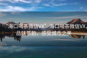 “?？诤炔栉⑿臯X”?？诤炔栉⑿臯X，品味茶韻，感受城市之美