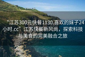 “江蘇300元快餐1130.喜歡的妹子24小時(shí).cc”江蘇快餐新風(fēng)尚，探索科技與美食的完美融合之旅