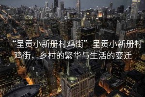 “呈貢小新冊村雞街”呈貢小新冊村雞街，鄉村的繁華與生活的變遷