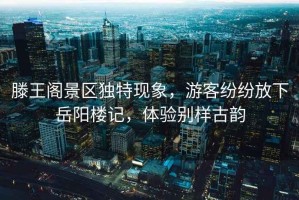 滕王閣景區獨特現象，游客紛紛放下岳陽(yáng)樓記，體驗別樣古韻