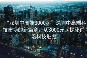 “深圳中高端3000起”深圳中高端科技市場(chǎng)的新篇章，從3000元起探秘前沿科技魅力
