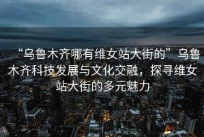 “烏魯木齊哪有維女站大街的”烏魯木齊科技發(fā)展與文化交融，探尋維女站大街的多元魅力
