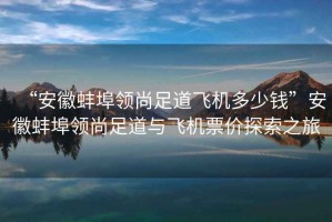 “安徽蚌埠領(lǐng)尚足道飛機多少錢(qián)”安徽蚌埠領(lǐng)尚足道與飛機票價(jià)探索之旅