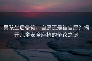 男孩坐后備箱，自愿還是被自愿？揭開(kāi)兒童安全座椅的爭議之謎