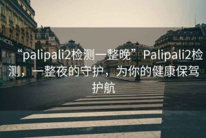 “palipali2檢測一整晚”P(pán)alipali2檢測，一整夜的守護，為你的健康保駕護航