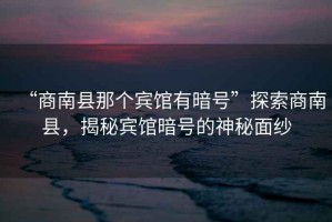 “商南縣那個(gè)賓館有暗號”探索商南縣，揭秘賓館暗號的神秘面紗