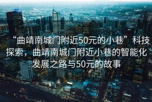 “曲靖南城門(mén)附近50元的小巷”科技探索，曲靖南城門(mén)附近小巷的智能化發(fā)展之路與50元的故事